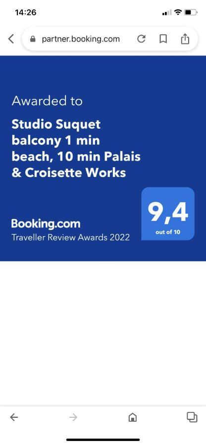 Studio Suquet Balcony 1 Min Beach, 10 Min Palais & Croisette Works Cannes Exterior foto